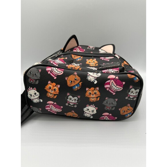 Disney Parks Loungefly Cats Backpack with Ears Cheshire Marie Extremely Rare main image 11